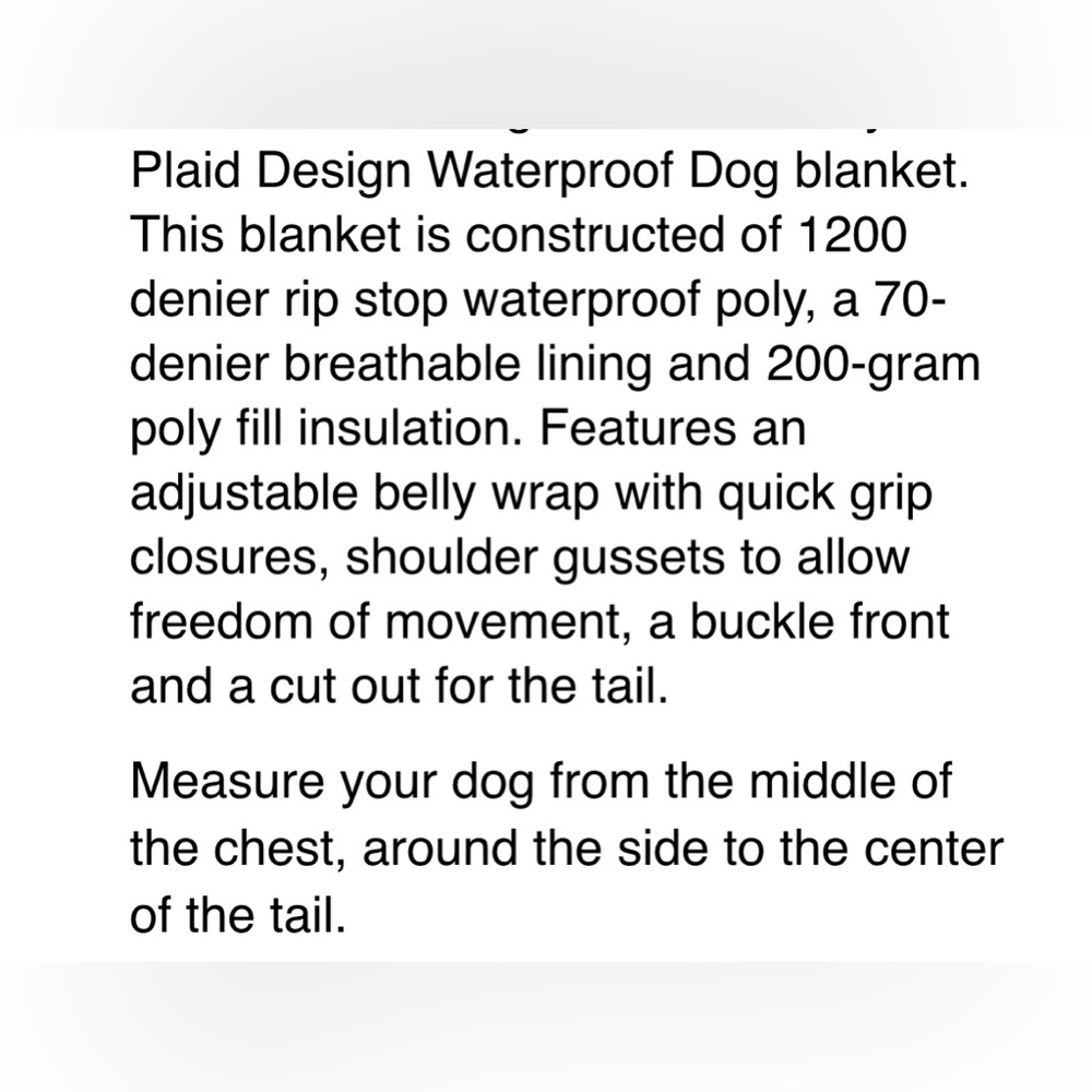 NWOT waterproof & wind proof pet blankets dog/goat/sheep/mini horse blankets - Picture 5 of 5
